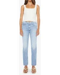 Mother - High Waisted Rider Hover Jeans - Lyst