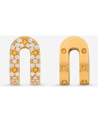 Roberto Coin - Double Symphony 18k Yellow Gold Diamond Pois Mois Earrings 7771808ayerx - Lyst
