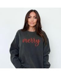 Simply Sage Market - Embroidered Merry Cursive - Lyst