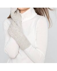 Kinross Cashmere - Luxe Cable Gloves - Lyst