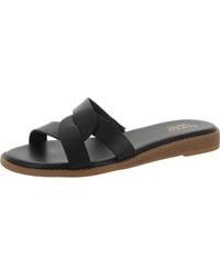 Franco Sarto - Geras Leather Open Toe Slide Sandals - Lyst