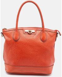 DKNY - Leather Top Zip Tote - Lyst