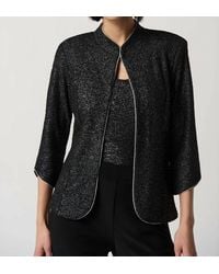 Joseph Ribkoff - Foiled Textured Knit Two-Piece Top Set - Lyst