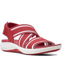 Clarks - Mira Lily Adjustable Open Toe Slingback Sandals - Lyst