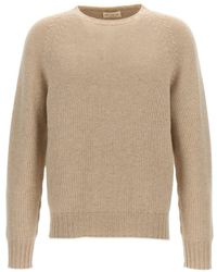 Ma'ry'ya - Textured Knit Crew-Neck Sweater With Side Slits - Lyst