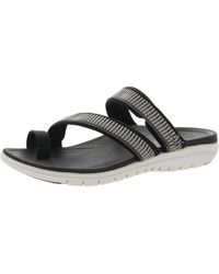 Ryka - Stella Toe Loop Strappy Slide Sandals - Lyst