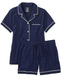 L.L. Bean - L. L.Bean Super Soft Shrink-Free Shorts Set Stretch Pajama Jdm620 - Lyst
