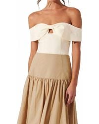 Astr - Telayna Off Shoulder Bow Top - Lyst