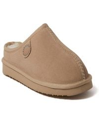 Dearfoams - Fireside By Greta Genuine Shearling Clog Slipper - Lyst