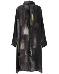 Y's Yohji Yamamoto - Dress With Geometric Pattern - Lyst