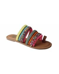 Camel Threads - Boho Flat Sandals - Lyst