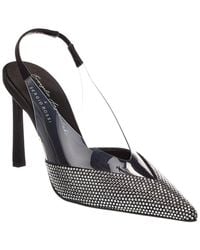 Sergio Rossi - X Evangelie Smyrniotaki Satin & Vinyl Slingback Pump - Lyst