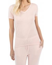 LEIMERE - Feather Vneck Tee - Lyst