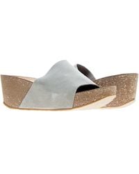 Chocolat Blu - Riverside Wedge Taupe Sandal - Lyst