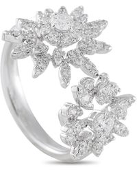 Hearts On Fire - Aerial 18K 0.83Ct Diamond Double Sunburst Ring Hf16-070125 - Lyst