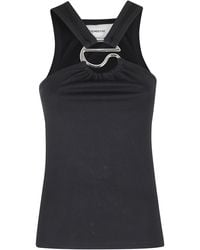 Coperni - C-Logo Crossed Metal-Buckle Cotton-Blend Tank Top - Lyst