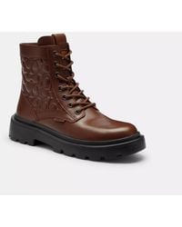 COACH - Combat Boot - Lyst