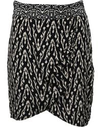 Ba&sh - Iliade Printed Mini Wrap-Effect Skirt - Lyst