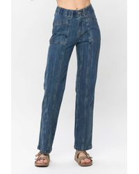 Judy Blue - High Elastic Waist Vintage Straight Leg Jeans - Lyst