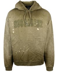 DSquared² - Cotton Distressed Hoodie - Lyst
