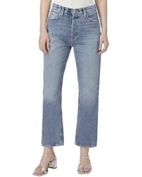 PAIGE - Billy High Rise Slim Straight Leg Crop Jean - Lyst