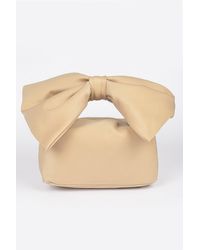Fashnzfab - Nylon Bow Handle Clutch Bag - Lyst