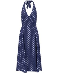 P.A.R.O.S.H. - Maxi Polka Dot Dress - Lyst