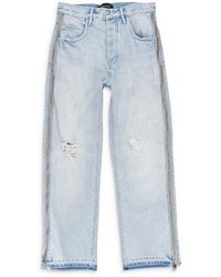 Purple Brand - Full Side Zip Light Skinny Jeans - Lyst