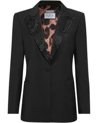 Philipp Plein - Wool Boxy Blazer Skull Strass - Lyst
