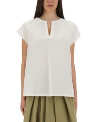 Aspesi - Relaxed Oversized Cotton Top - Lyst