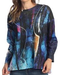 Jess & Jane - Eclipse Light Knit Step Hem Top - Lyst