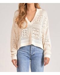Elan - Crochet Sweater - Lyst