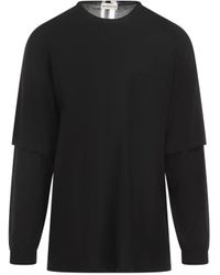 Mordecai - Cotton Sweater With Unique Layered Design - Lyst