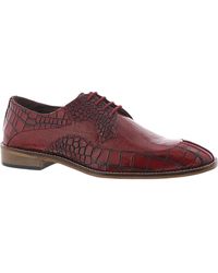 Stacy Adams - Tiramico Leather Croc Embossed Oxfords - Lyst
