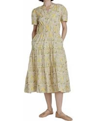 AUREUM - Belle Tiered Midi Dress - Lyst