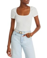 Madewell - Textured Square Neck Pullover Top - Lyst