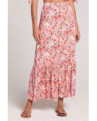Saltwater Luxe - Floral Button Up Midi Skirt - Lyst