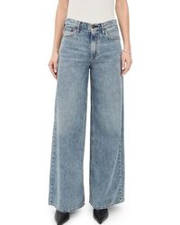 Rag & Bone - Featherweight Sofie Full Wide-Leg Pants, Theo - Lyst