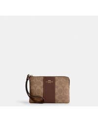 COACH - Corner Zip Wristlet - Lyst