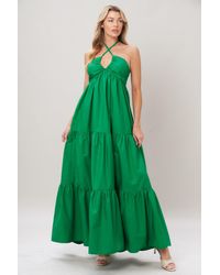 TRUEDAMES - Tropic Statement Woven Maxi Dress - Lyst