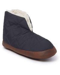 Dearfoams - Quilted Nylon Warm Up Bootie House Slipper - Lyst