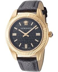 Versace - 35mm Black Quartz Watch Ve6c00223 - Lyst