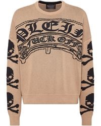 Philipp Plein - Pullover Round Neck Long-Sleeve Gothic Plein - Lyst