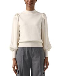 LK Bennett - Erica Wool-Blend Knitted Top - Lyst