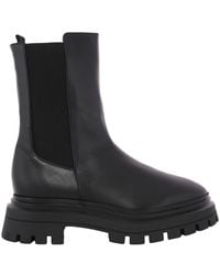 Stuart Weitzman - Leather Bedford Bootie - Lyst