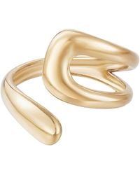 Adornia - Tarnish Resistant 18K Plated Open Bands Ring - Lyst