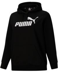 PUMA Essentials Logo Hoodie Pl - Black