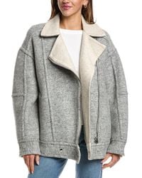 IRO - Iggy Wool, Silk & Linen-Blend Coat - Lyst