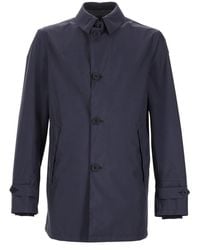 Herno - Giacca Impermeabile Con Colletto - Lyst