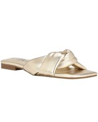 Calvin Klein - Marita Slip On Square Toe Flatform Sandals - Lyst